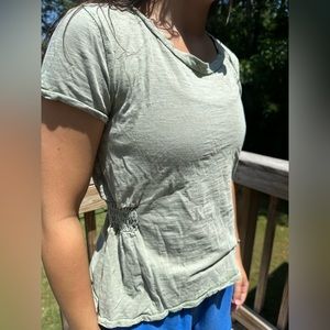 Vintage wash XS true craft short sleeve top